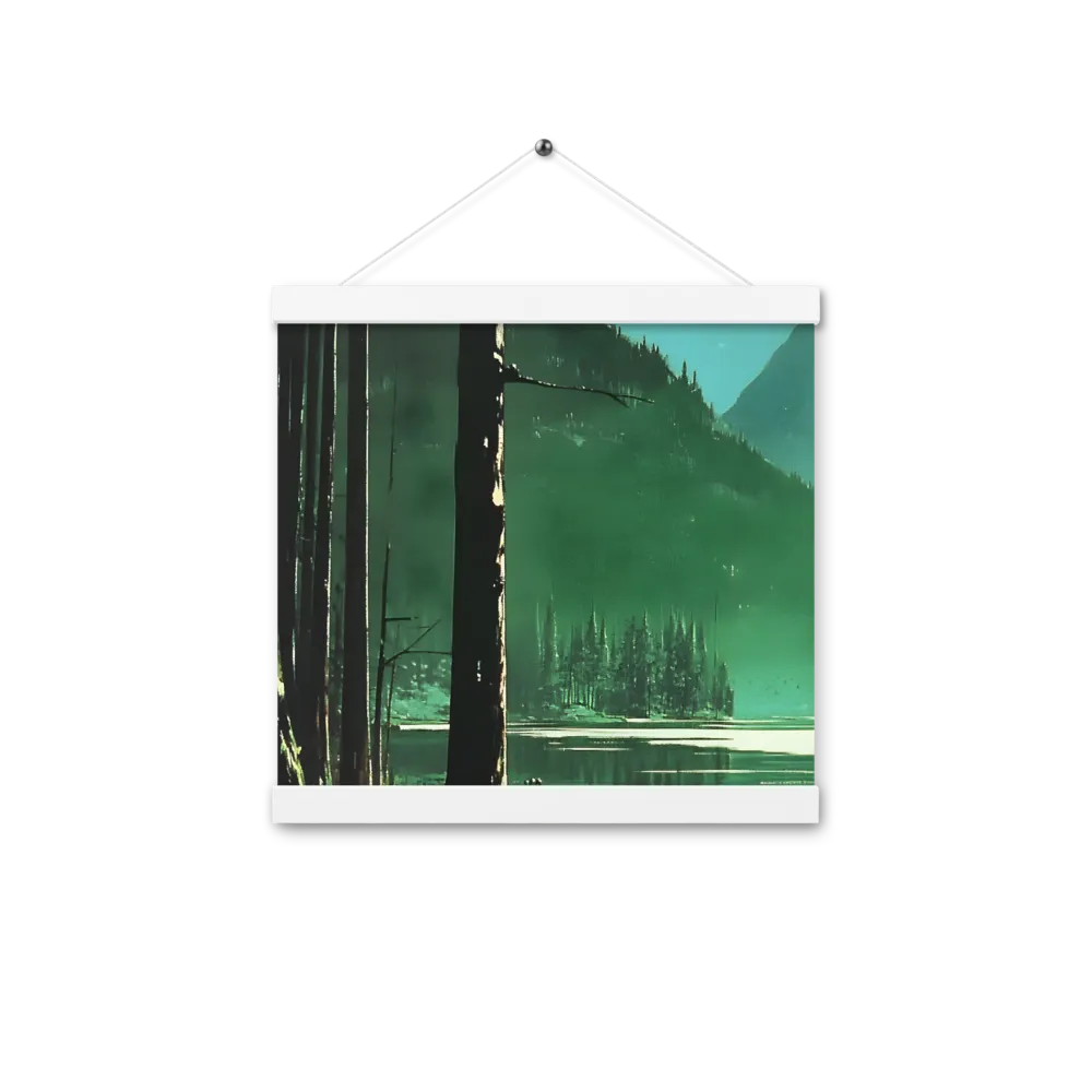 Reflections of Tranquility | Poster With White Wood Hanger | 12″×12″