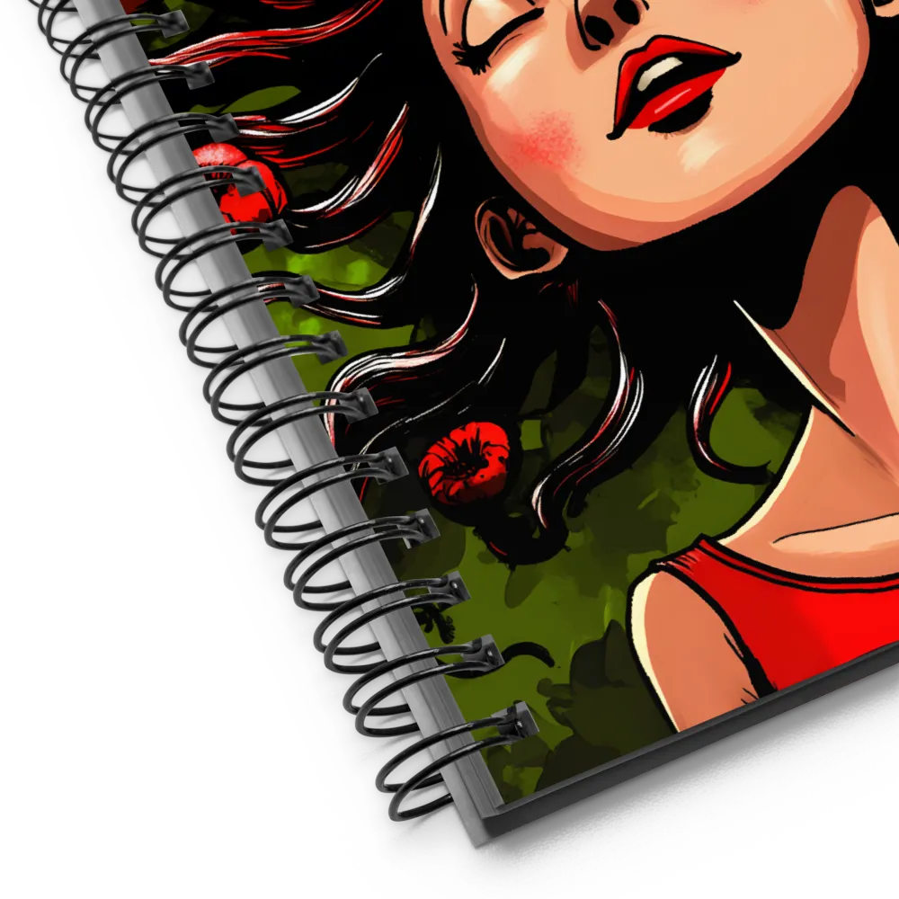 Harmony Among Blooms | Spiral Notebook