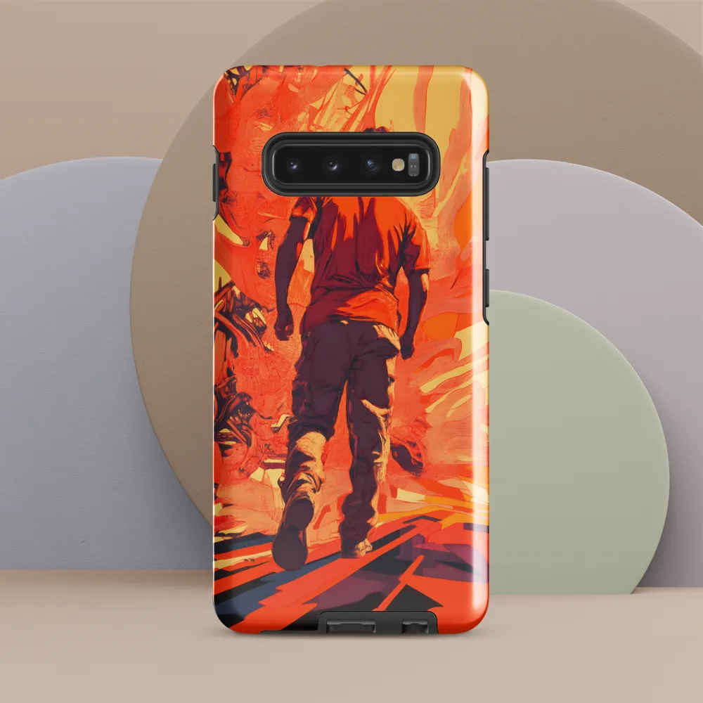 Into the Flames of Motion | Phone Case |  S10 Plus | Tough Case | Glossy