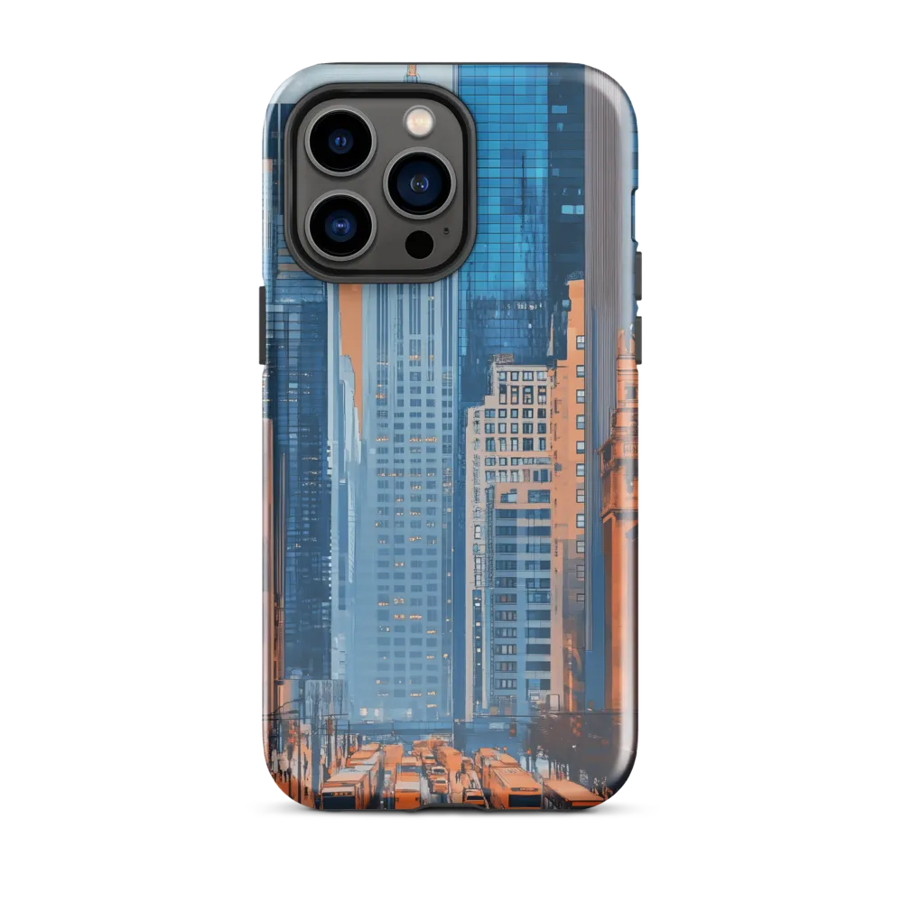 Urban Symphony in Blue and Orange