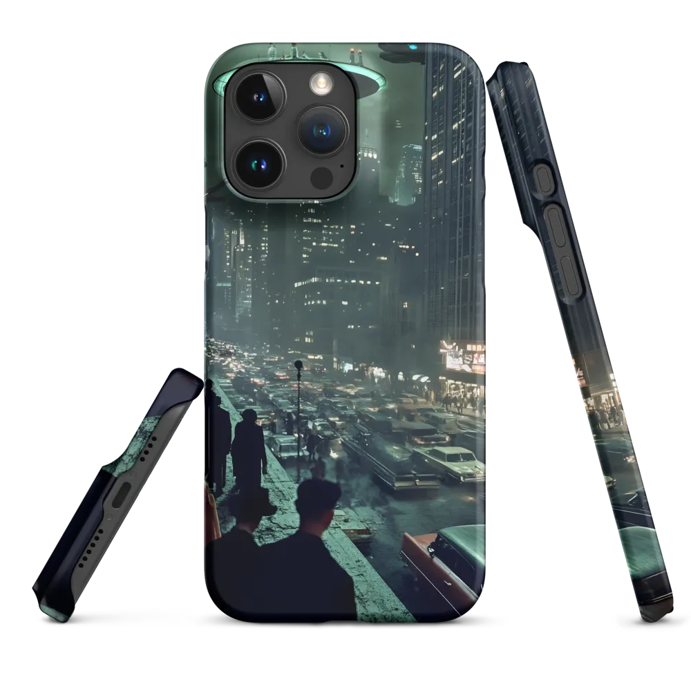 Mysterious Encounters in a Neon City | Phone Case |  16 Pro Max | Snap Case | Matte