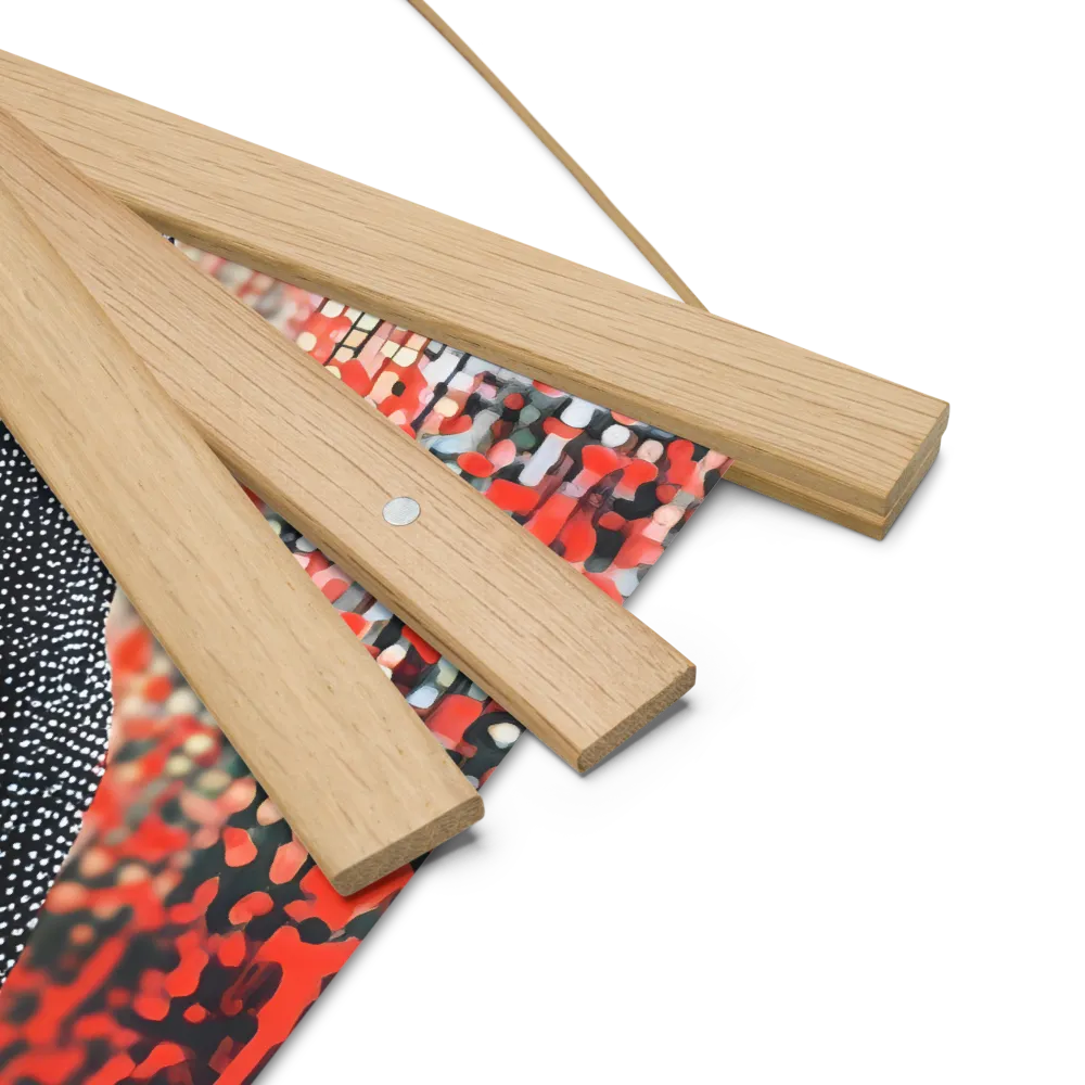 Veil of Modernity | Poster With Oak Wood Hanger | 10″×10″
