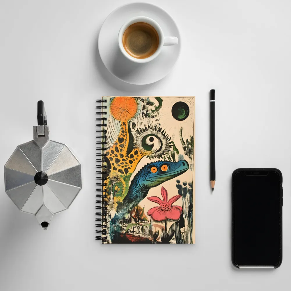 Whimsical Creature Encounter | Spiral Notebook