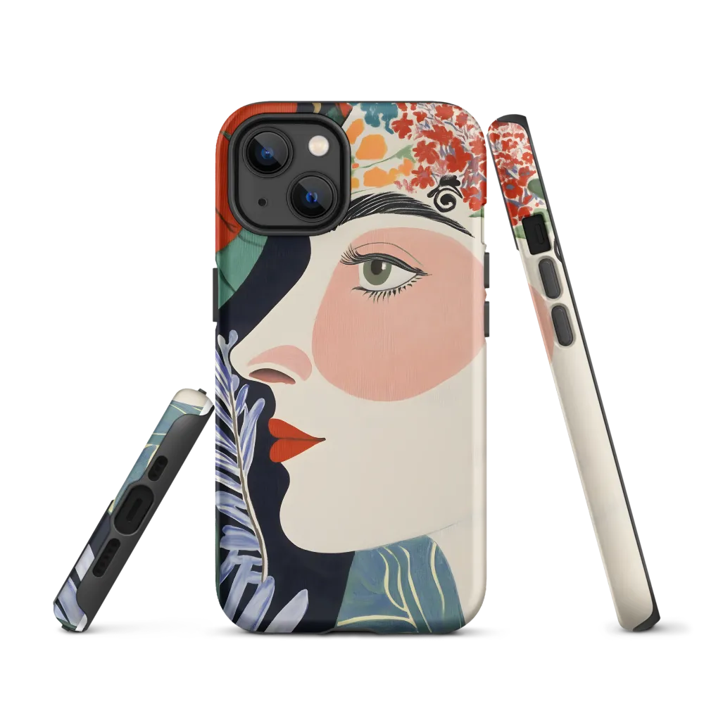 Floral Serenade: A Modern Portrait