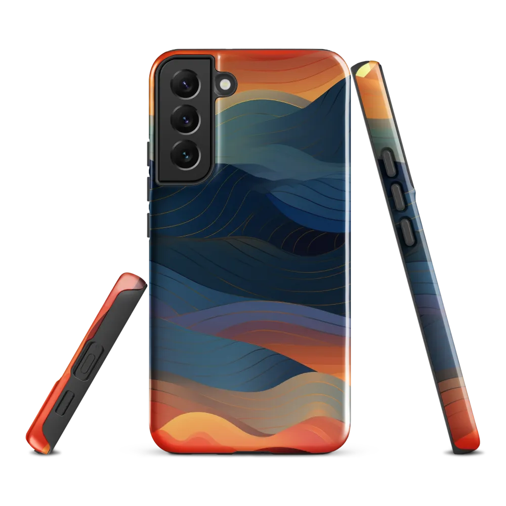 Harmonious Waves at Dusk | Phone Case |  S22 Plus | Tough Case | Glossy