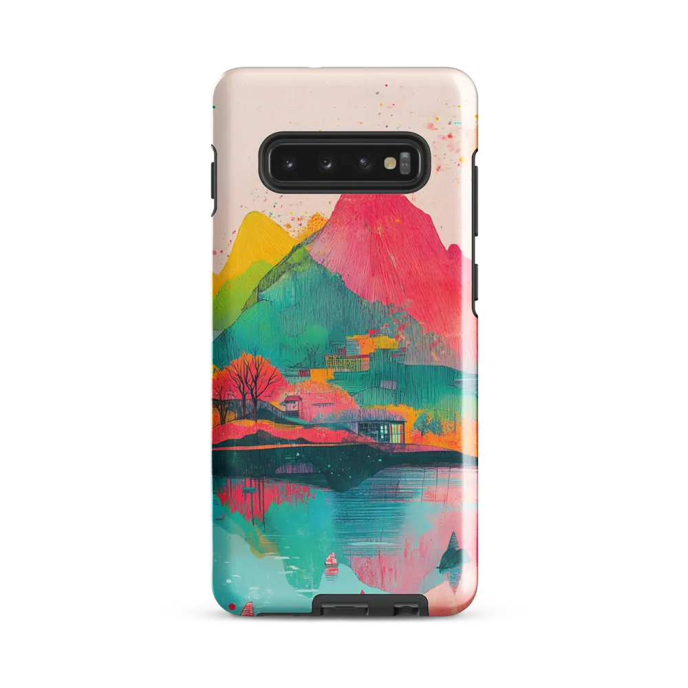 Vibrant Serenity: A Surreal Landscape | Phone Case |  S10 Plus | Tough Case | Glossy