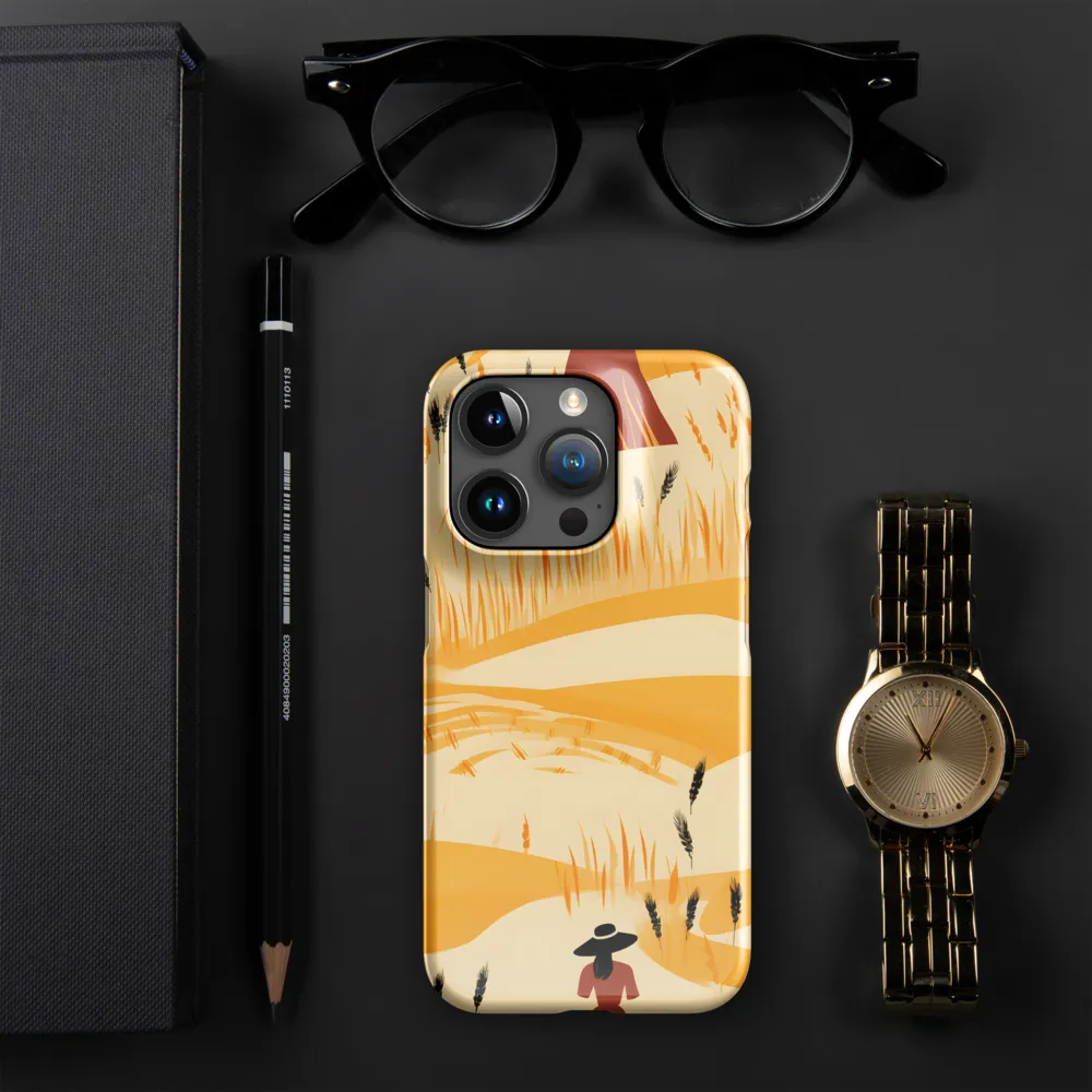 Embracing the Fields: A Floral Journey | Phone Case |  15 Pro | Snap Case | Glossy