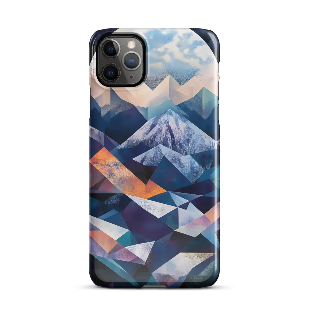 Luminous Peaks: A Geometric Reverie | Phone Case |  11 Pro Max | Snap Case | Glossy