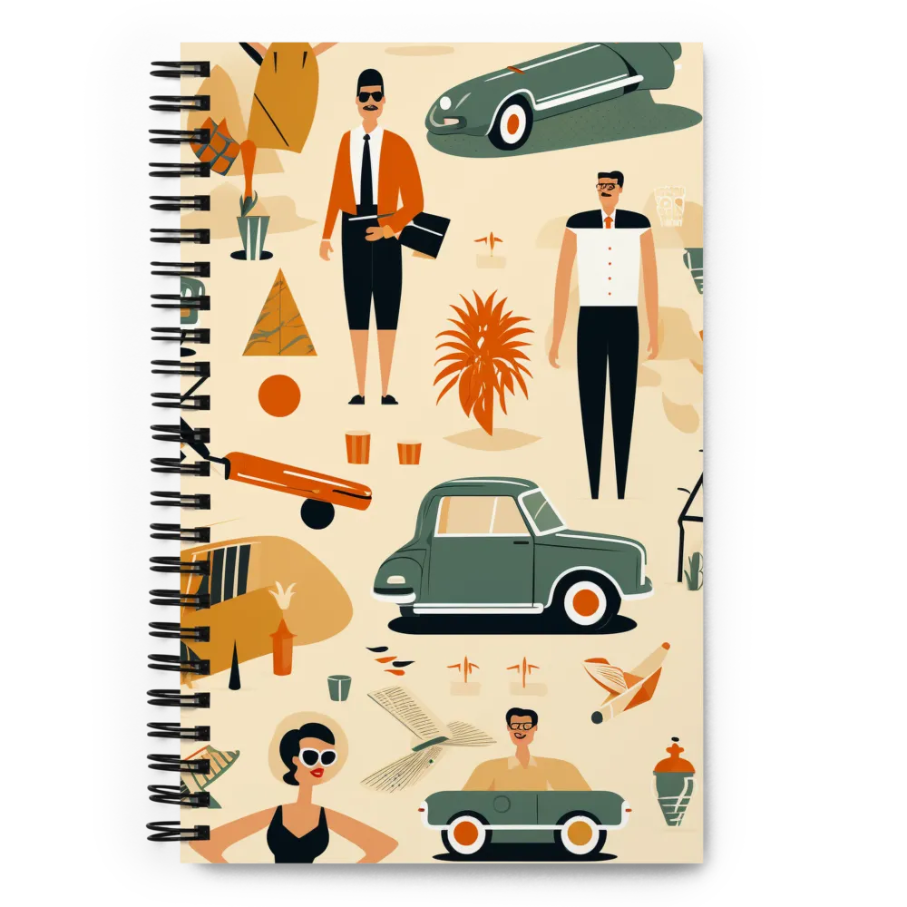 Retro Playfulness | Spiral Notebook