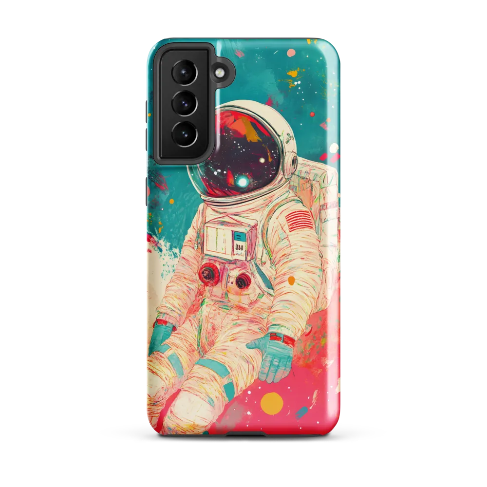 Cosmic Explorer: An Astronaut's Journey | Phone Case |  S21 Plus | Tough Case | Glossy