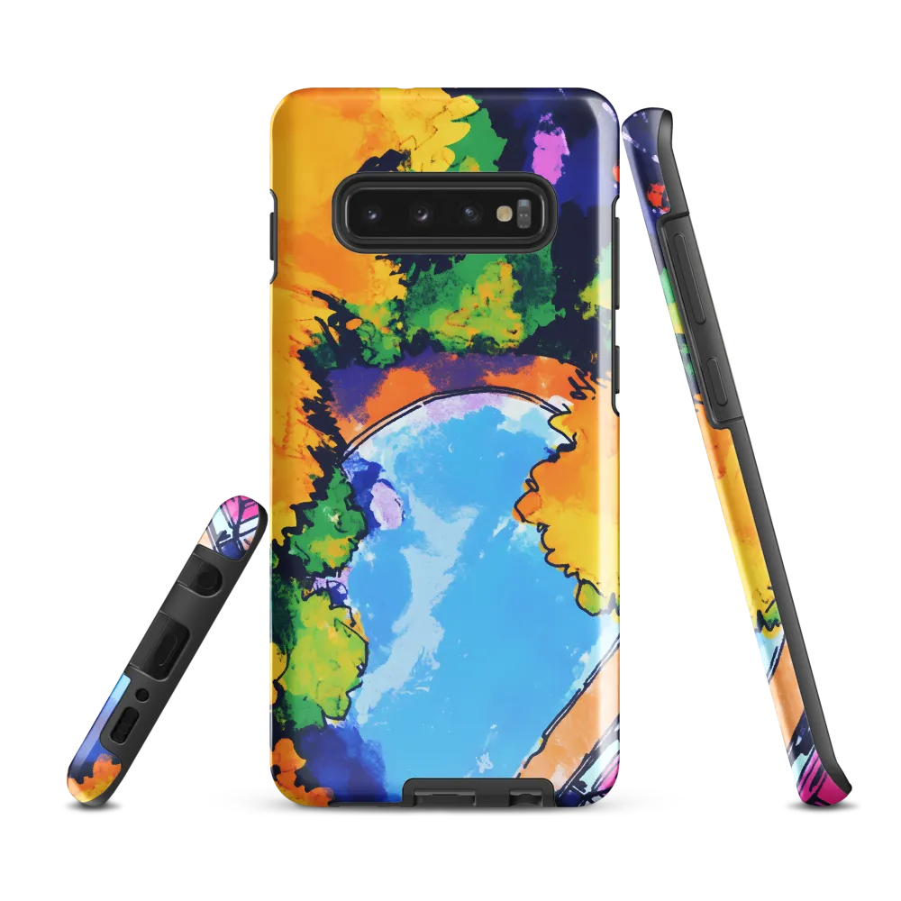 Vibrant Waterscape | Phone Case |  S10 Plus | Tough Case | Glossy