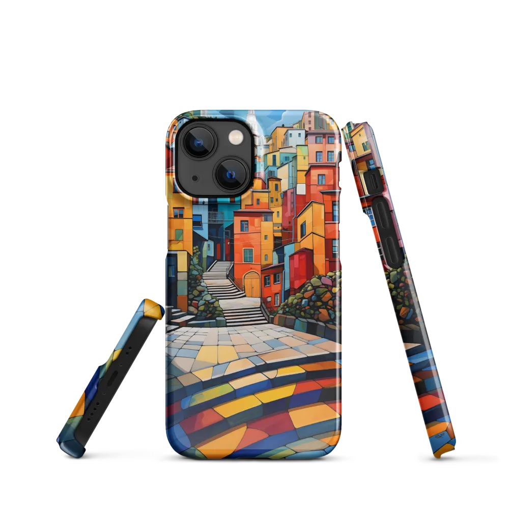 Vibrant Village: A Cubist Journey