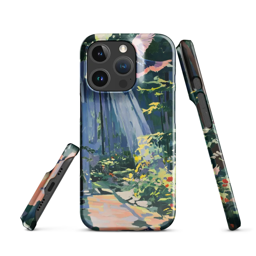 Flight of Light: A Serene Forest | Phone Case |  16 Pro | Snap Case | Glossy