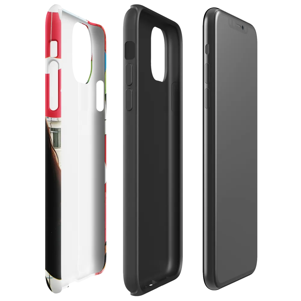 Urban Reflections: A Silhouette's Journey | Phone Case |  11 Pro Max | Tough Case | Glossy