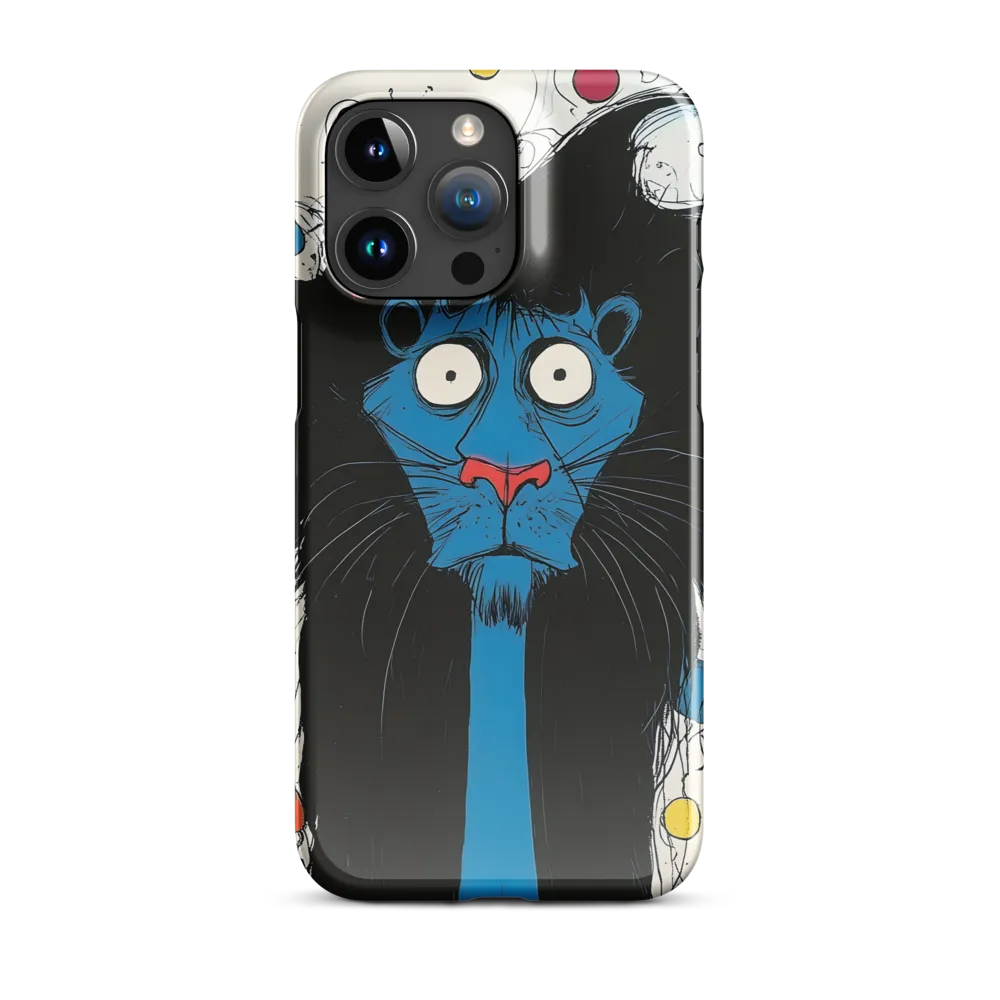Whimsical Blue Lion