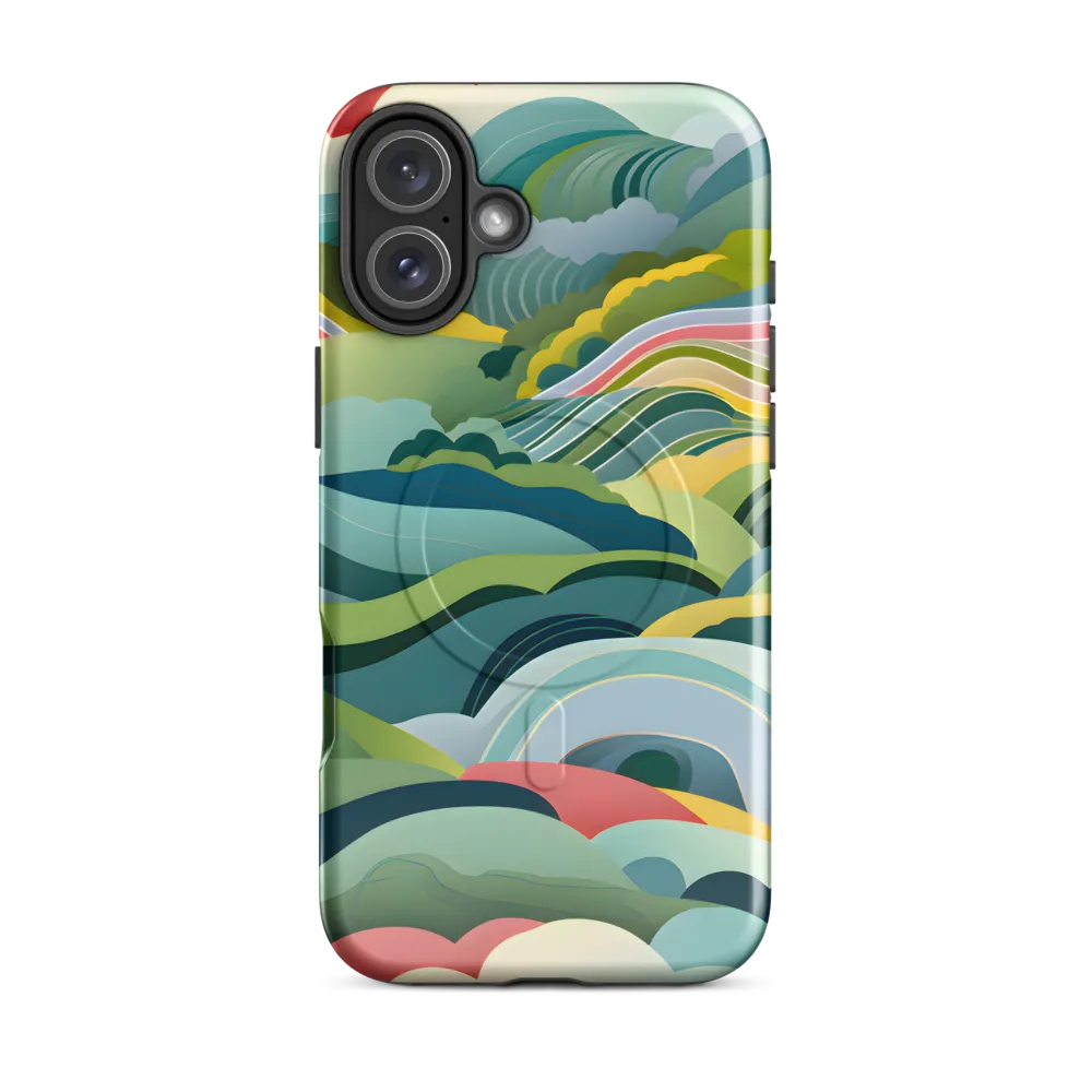 Waves of Serenity | Phone Case |  16 Plus | MagSafe® Tough Case | Glossy