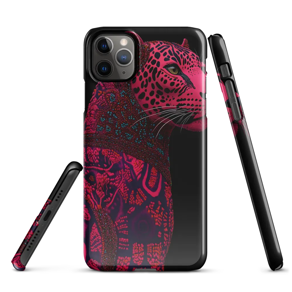 Surreal Majesty: The Pink Leopard | Phone Case |  11 Pro Max | Snap Case | Glossy