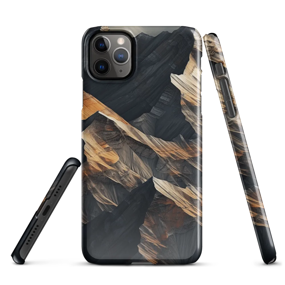 Ethereal Peaks: A Dance of Light and Shadow | Phone Case |  11 Pro Max | Snap Case | Glossy