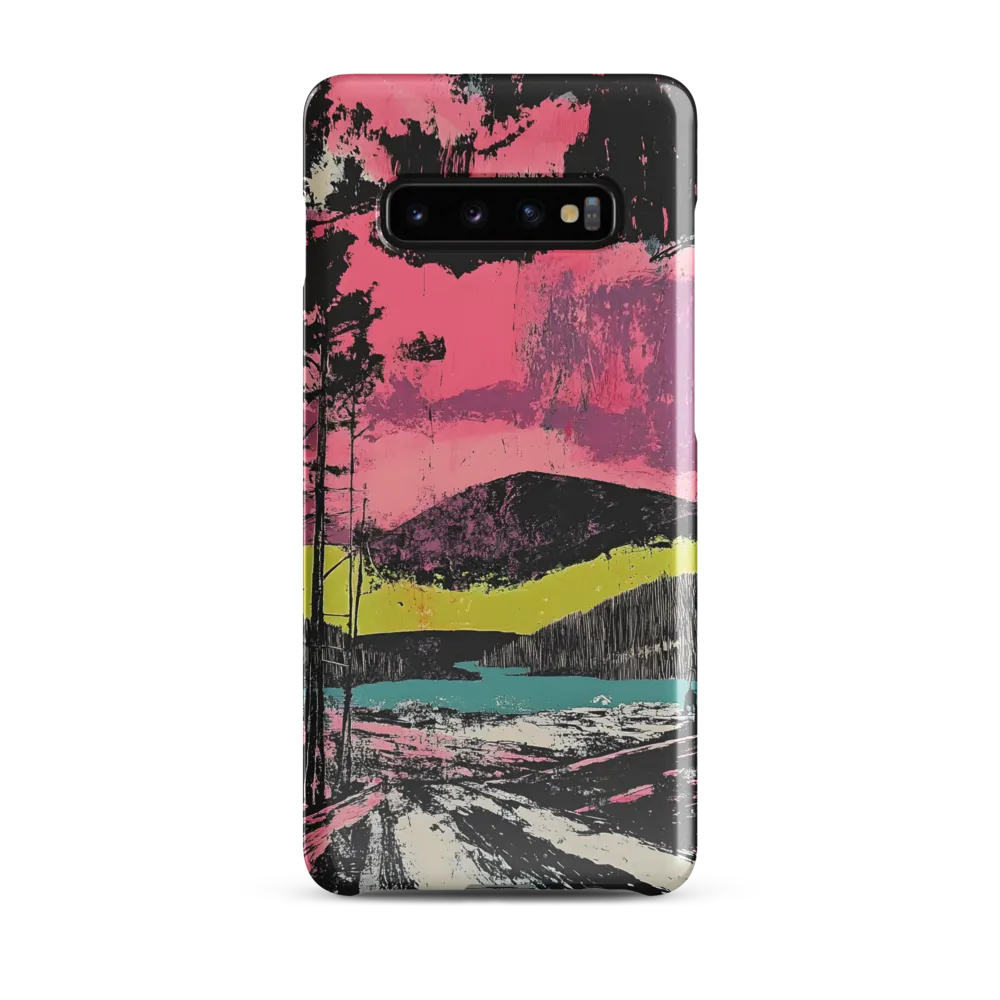 Vibrant Horizons: A Landscape in Contrast | Phone Case |  S10 Plus | Snap Case | Glossy