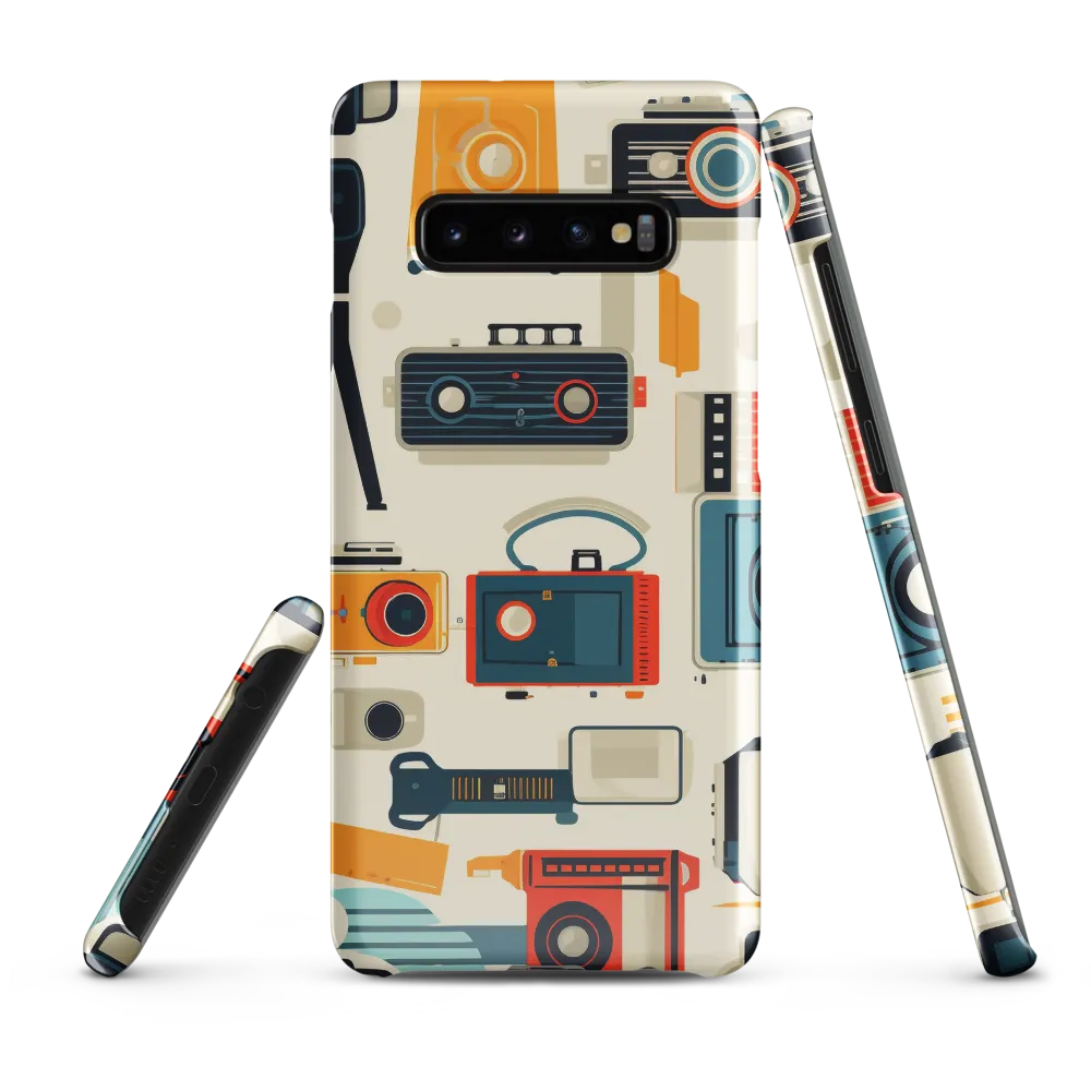 Retro Camera Collection: A Nostalgic Journey | Phone Case |  S10 Plus | Snap Case | Glossy