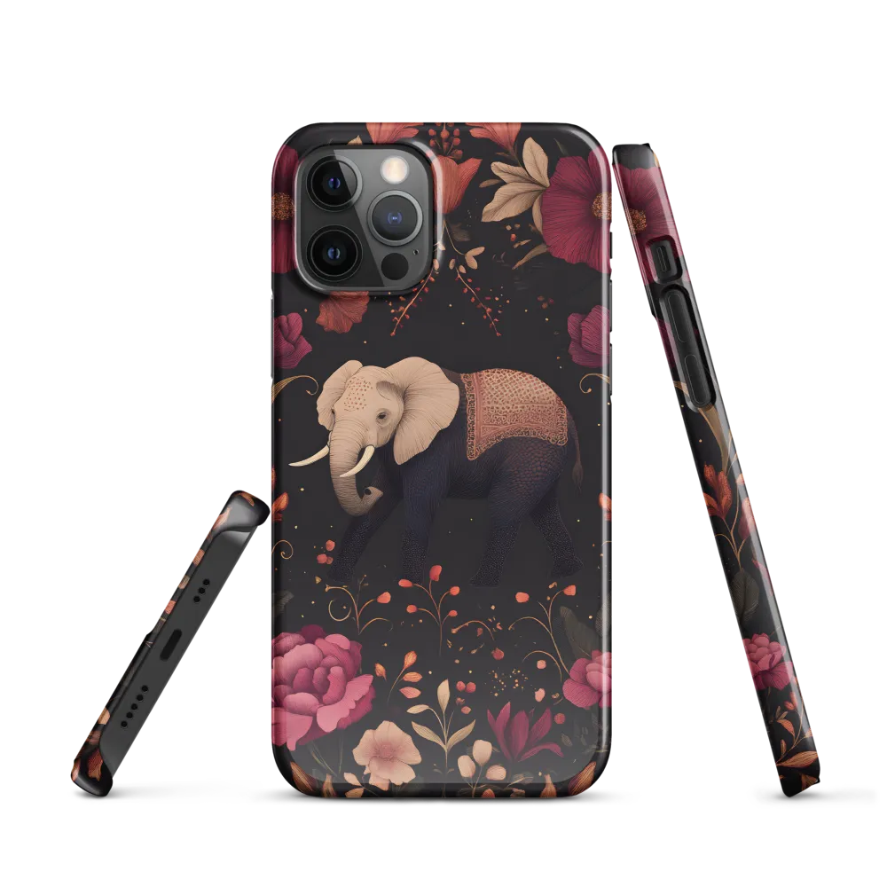 Whispers of the Wild: Elephants and Blooms