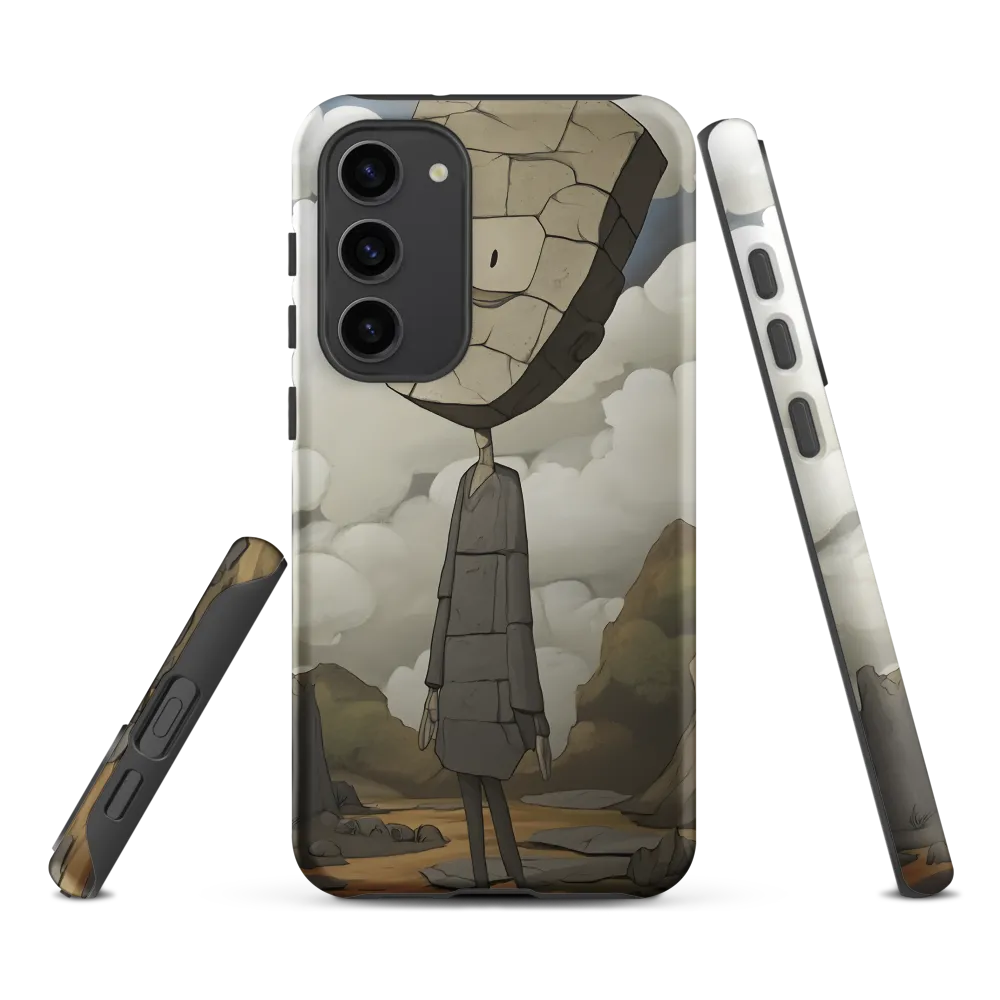 Whimsical Stone Figure in a Rocky Landscape | Phone Case |  S23 Plus | Tough Case | Matte