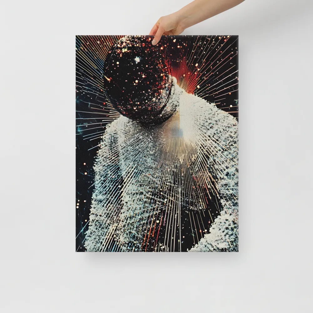 Ethereal Astronaut: A Journey Through the Cosmos | Canvas | 18″×24″
