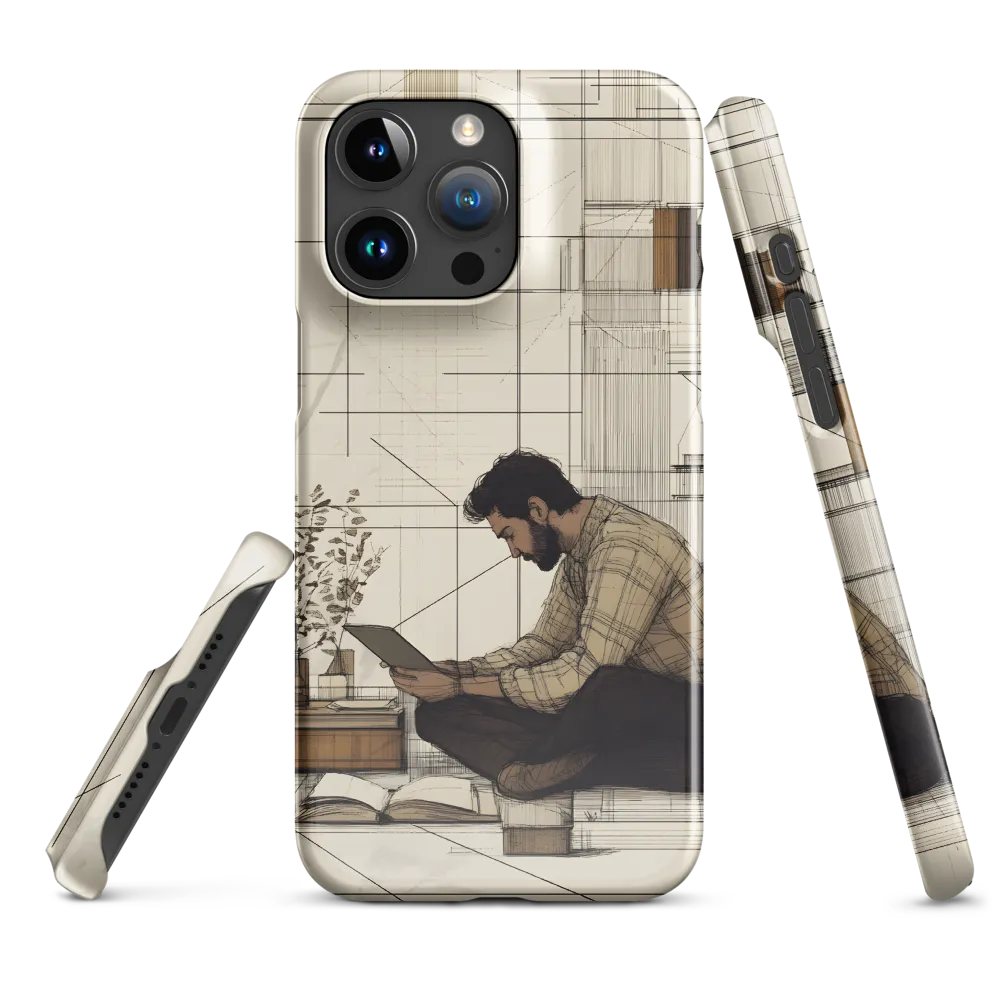 Quiet Reflections in Line | Phone Case |  15 Pro Max | Snap Case | Glossy