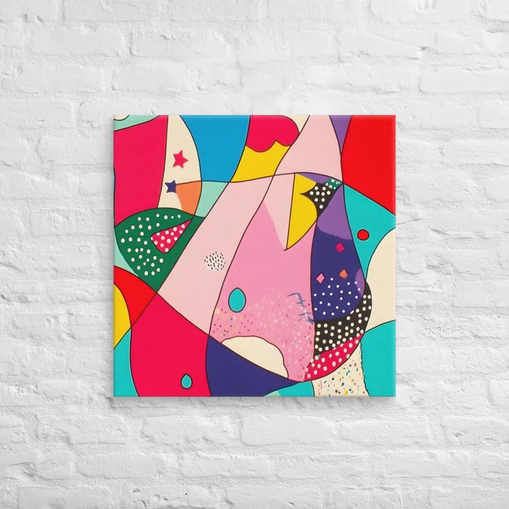 Playful Geometry in Color | Canvas | 26″×26″