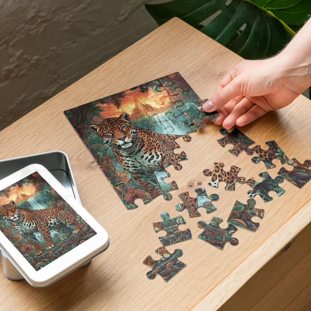 Jungle Guardian 
 Jigsaw Puzzle in Tin Box