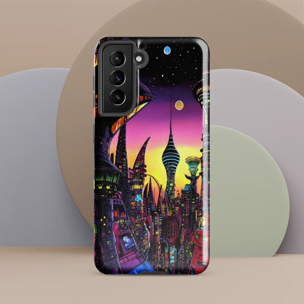 Futuristic Cityscape at Dusk