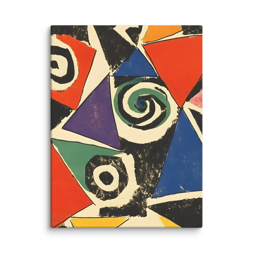 Dynamic Geometric Abstraction | Canvas | 12″×16″