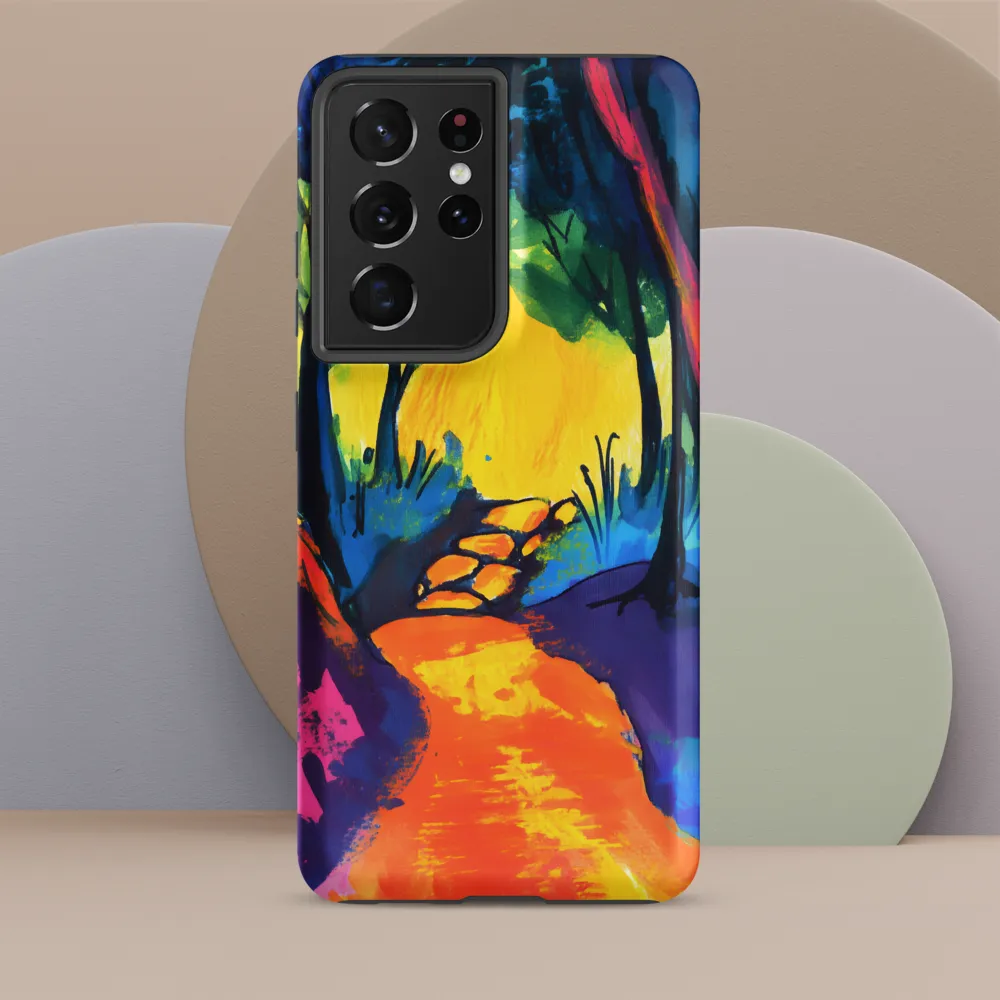 Path Through a Vibrant Forest