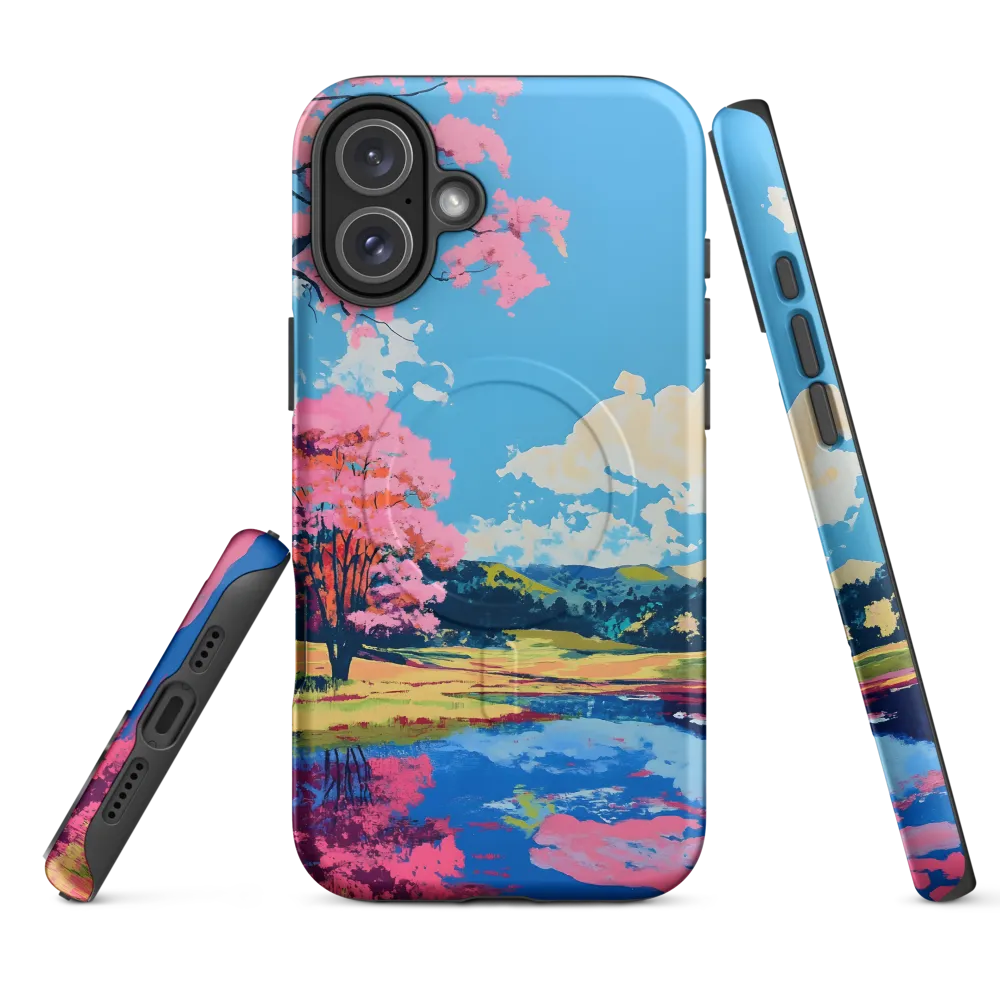 Reflections of a Pink Dreamscape | Phone Case |  16 Plus | MagSafe® Tough Case | Matte