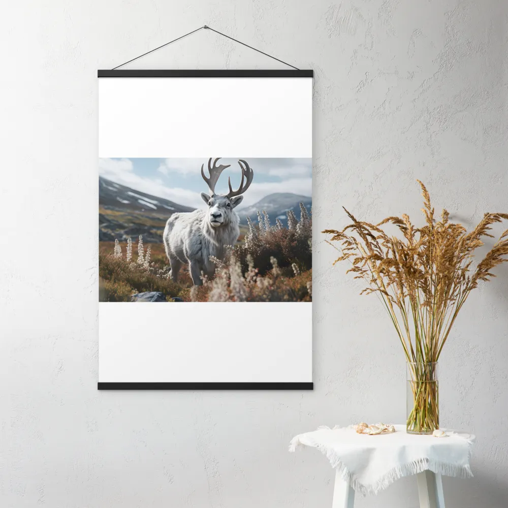 Majestic Harmony: The Reindeer in Nature | Poster With Black Wood Hanger | 24″×36″