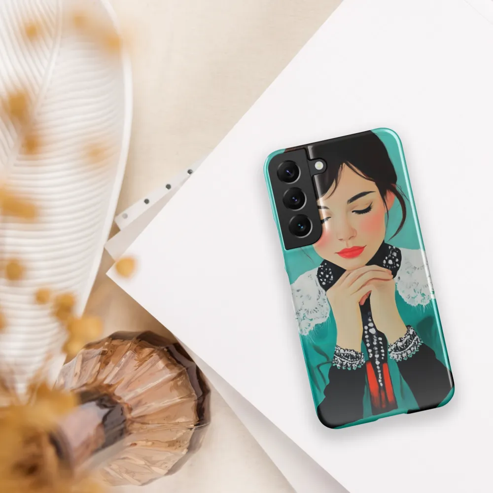 Serenity in Turquoise | Phone Case |  S22 | Snap Case | Glossy