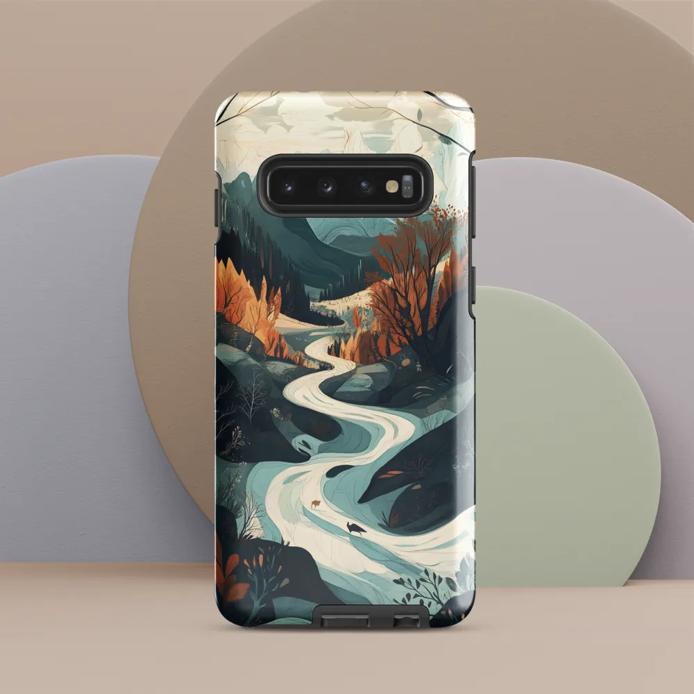 Winding Serenity: A Digital Landscape