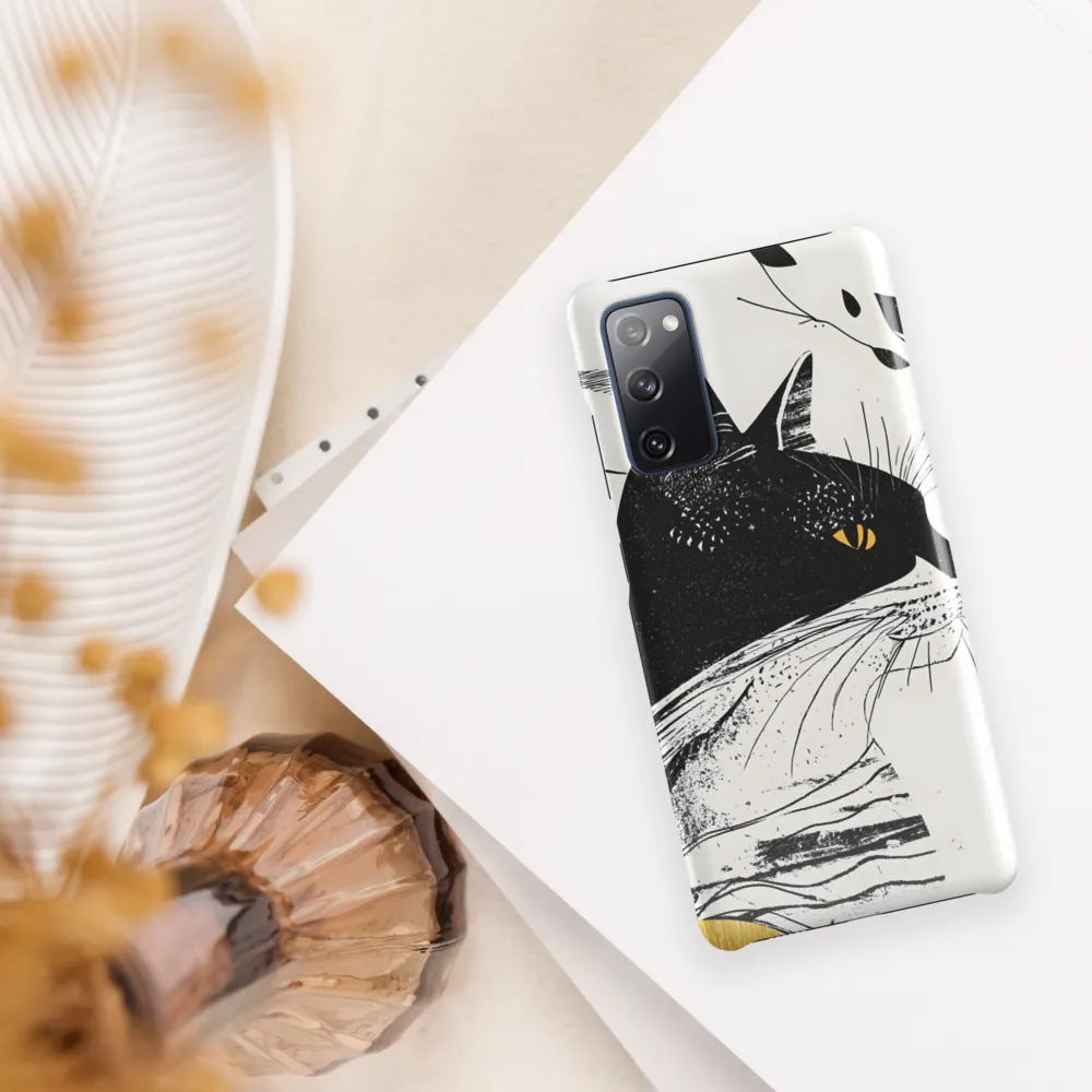 Whiskered Elegance: A Minimalist Cat Profile
