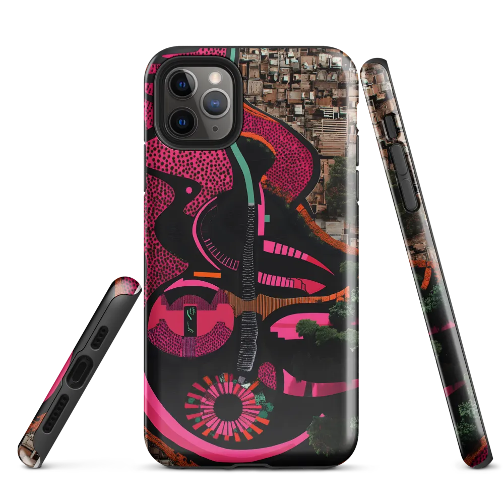 Urban Symphony in Pink | Phone Case |  11 Pro Max | Tough Case | Glossy