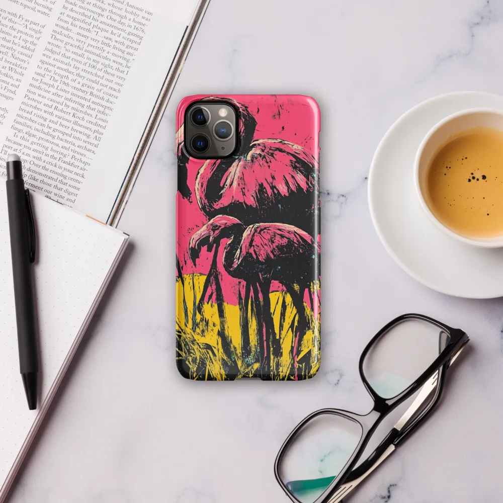 Flamingo Duet: A Pop Art Expression | Phone Case |  11 Pro Max | Snap Case | Glossy