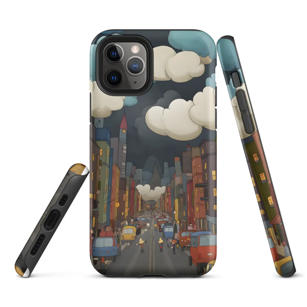 Urban Symphony: A City Awakens at Dusk | Phone Case |  11 Pro | Tough Case | Matte