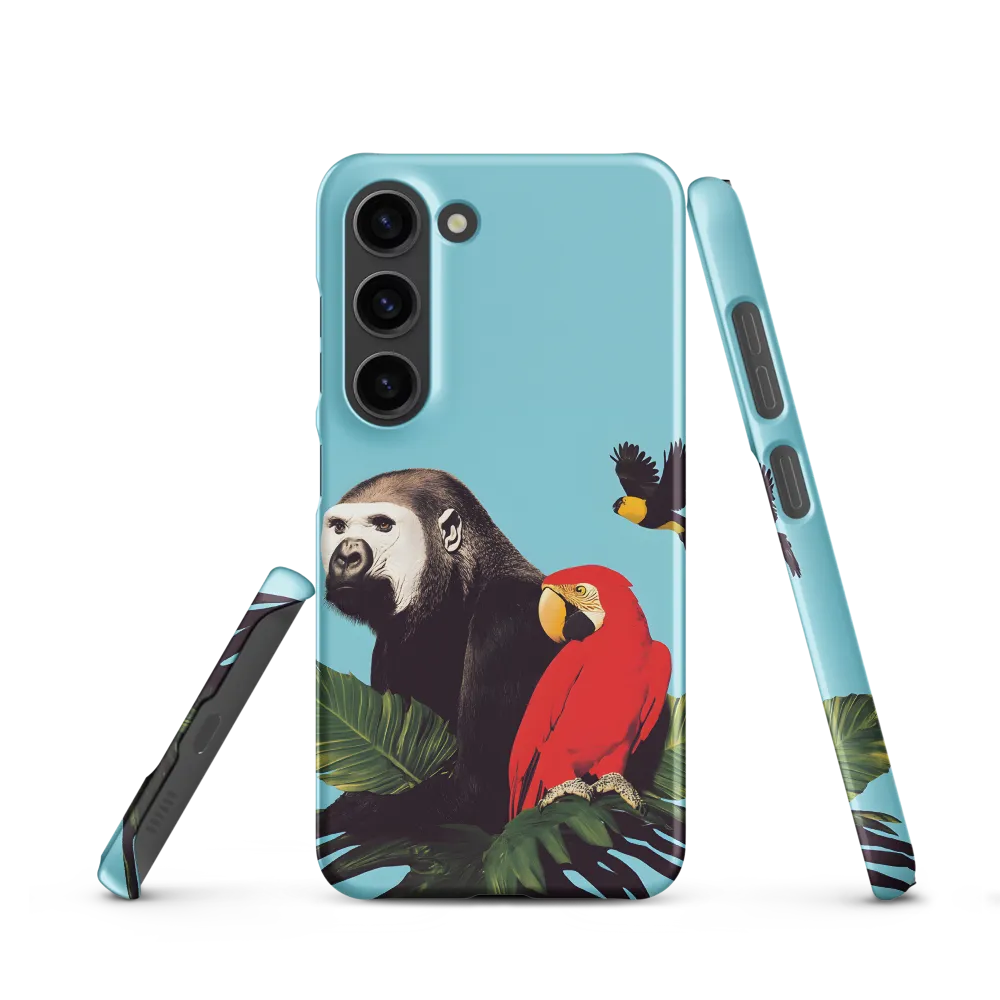 Tropical Harmony: A Celebration of Wildlife | Phone Case |  S23 | Snap Case | Matte