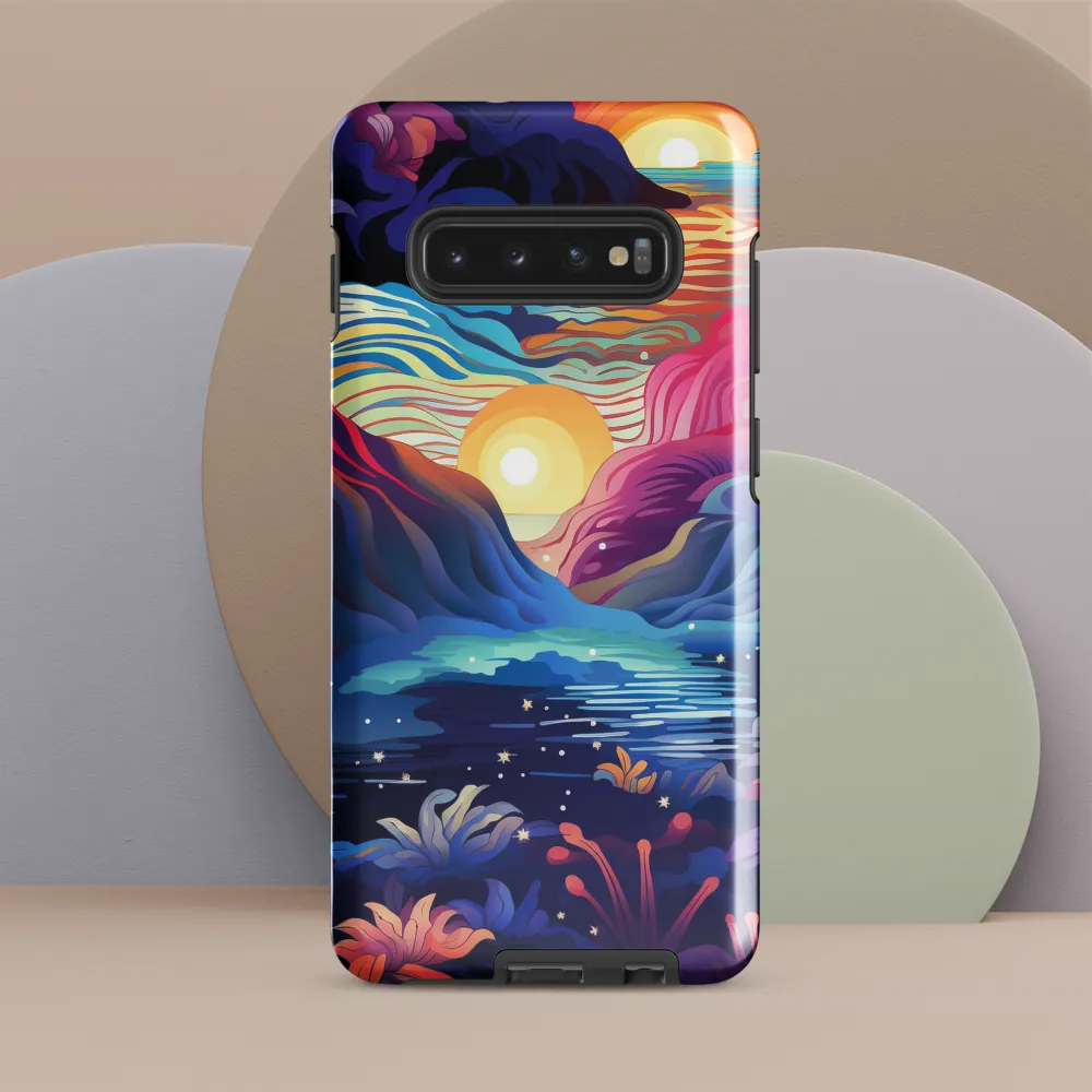 Tropical Dreamscape | Phone Case |  S10 Plus | Tough Case | Glossy