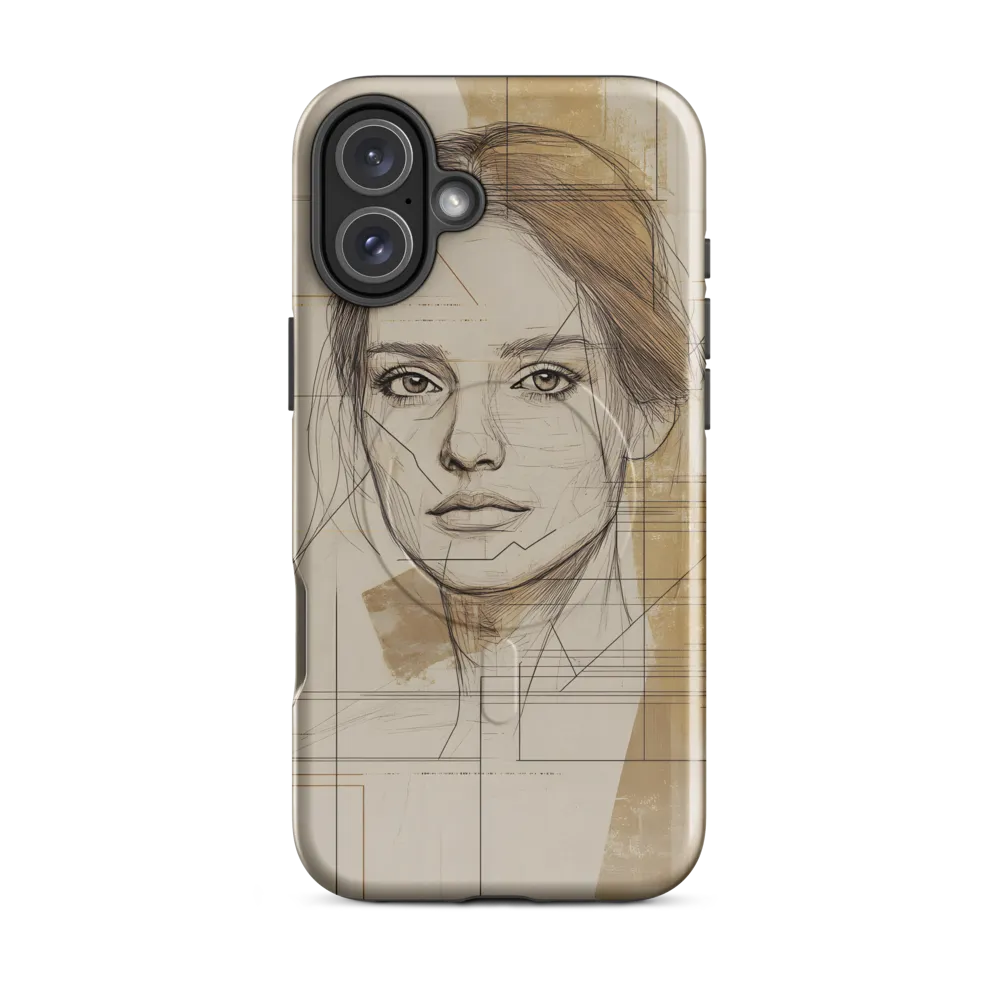 Geometric Elegance: A Modern Portrait