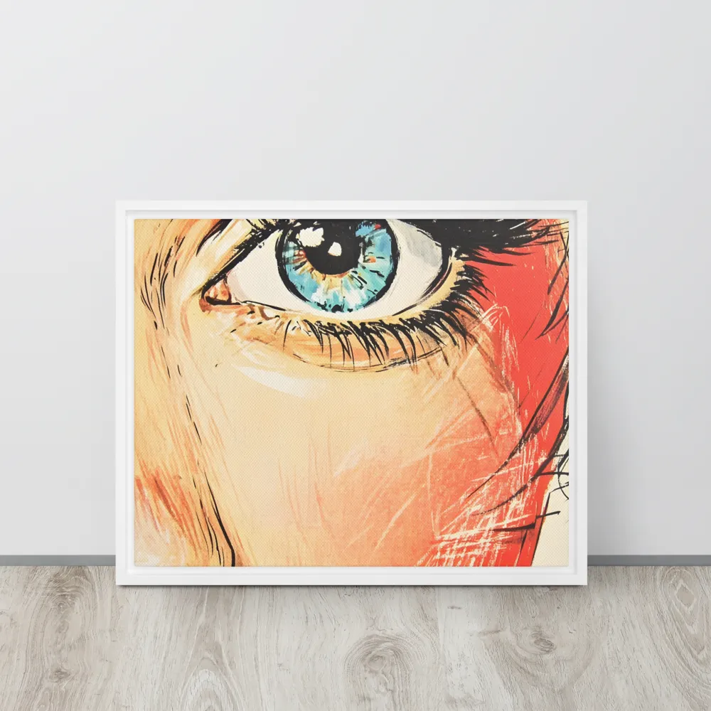 Gaze of Emotion | Canvas with White Frame | 16″×20″