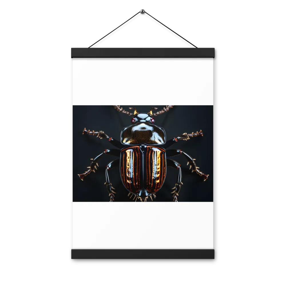 Luminous Insect Majesty | Poster With Black Wood Hanger | 12″×18″