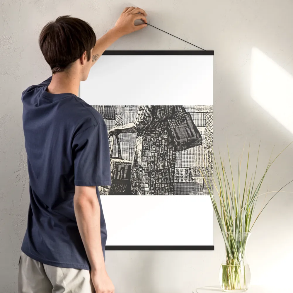 Urban Reflections: A Shopping Narrative | Poster With Black Wood Hanger | 24″×36″