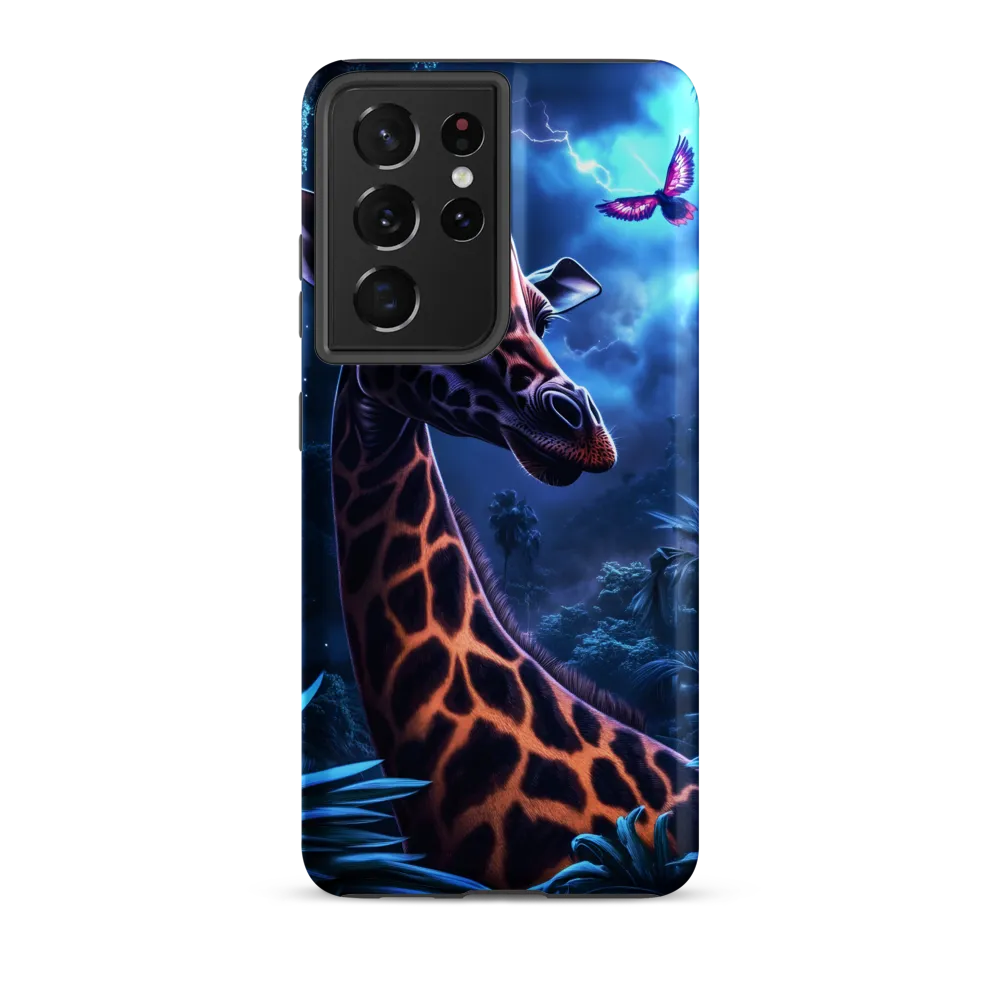 Mystical Giraffe in Twilight Jungle