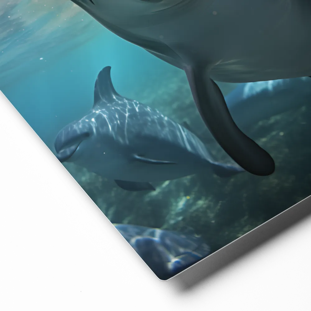 Beneath the Waves: A Dolphin's Dance