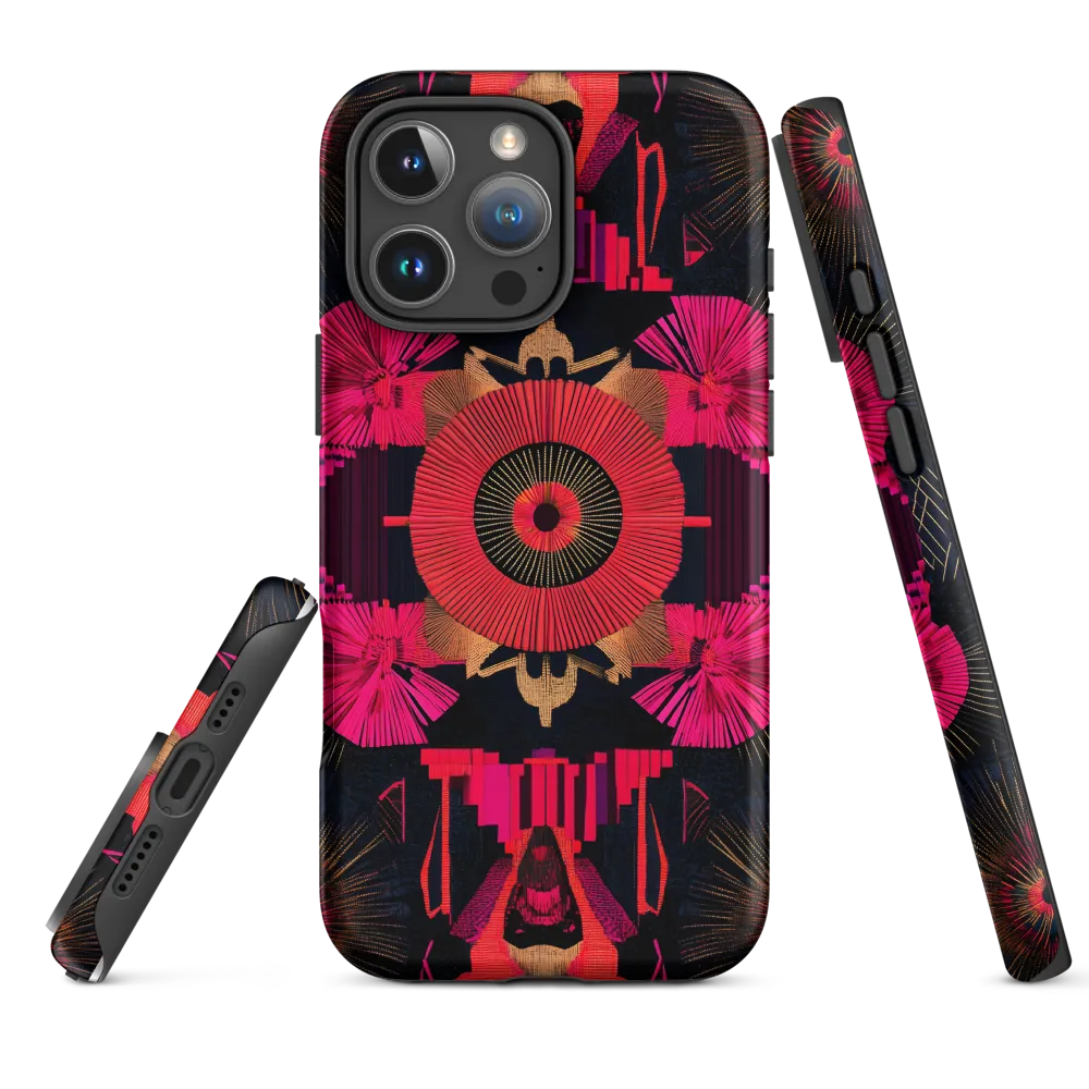 Dynamic Geometric Symphony | Phone Case |  16 Pro Max | Tough Case | Matte